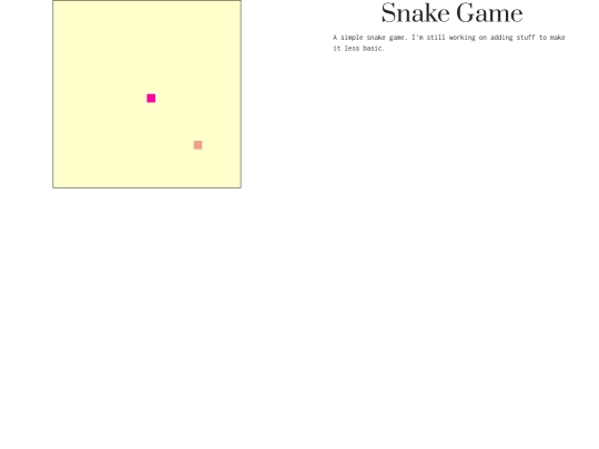 snakeTut screenshot
