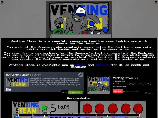 Venting-Steam screenshot