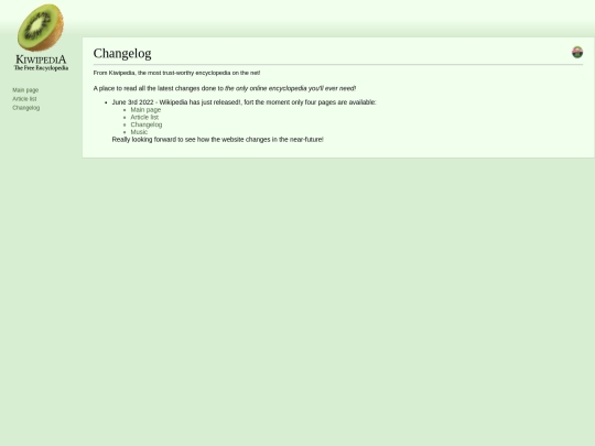 changelog screenshot