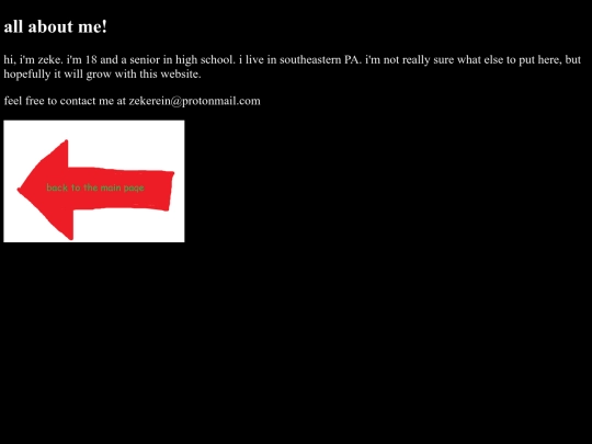 aboutme screenshot