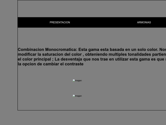trabajo nacho /MONOCROMATICA screenshot