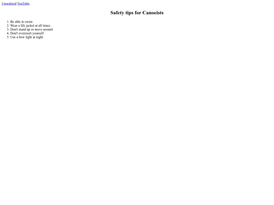 unordered screenshot