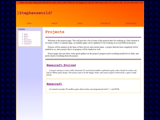 projects screenshot