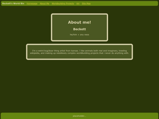 aboutme screenshot