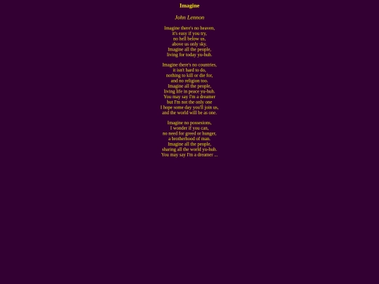 bd/lyrics/imagine screenshot