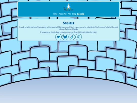 socials screenshot
