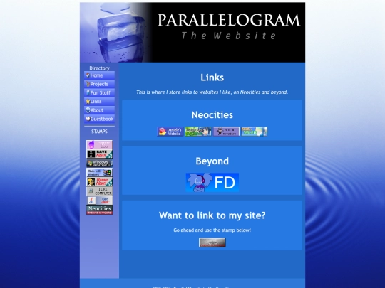 links screenshot