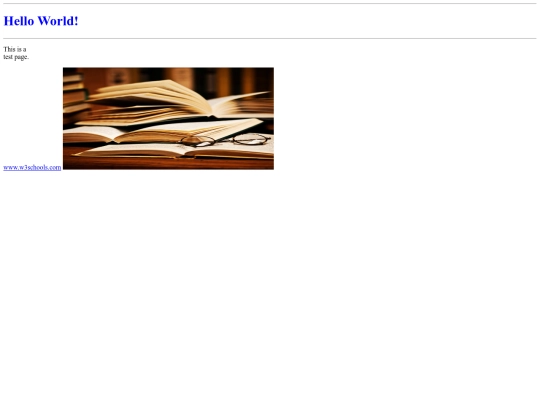 testpage screenshot