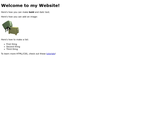 index screenshot