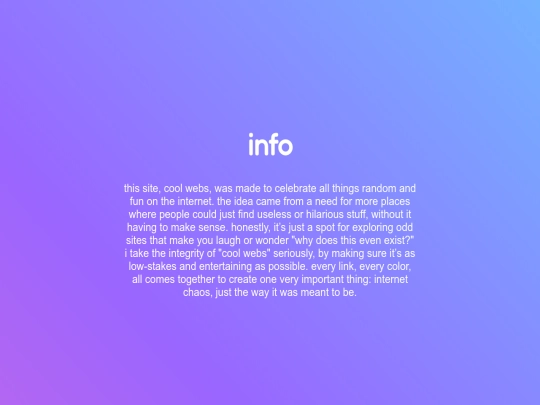 info screenshot