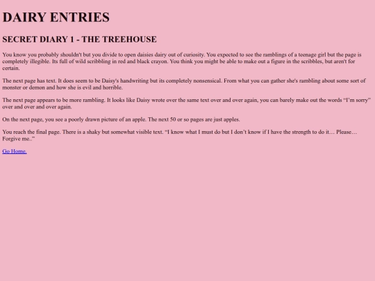 diary-entries screenshot