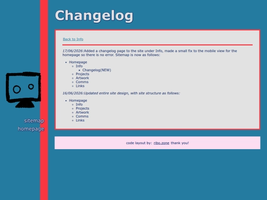 infosub/changelog screenshot