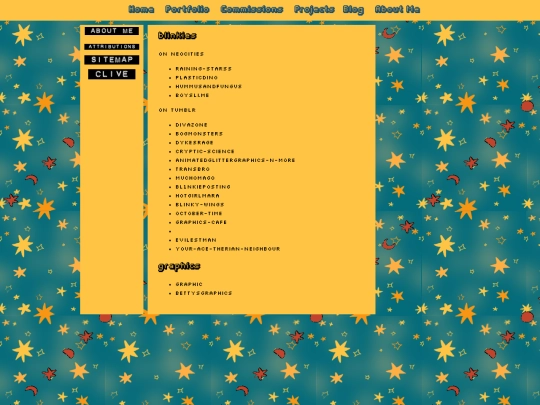 about/attributions screenshot