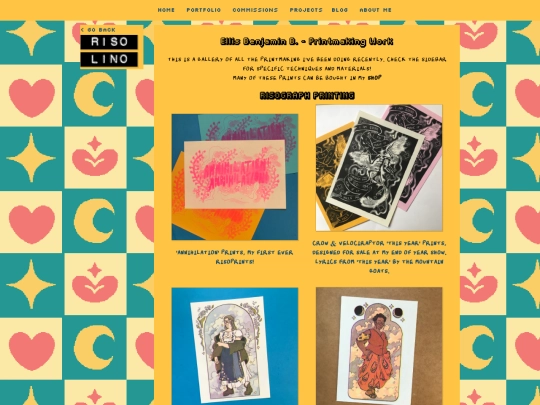portfolio/printmaking screenshot