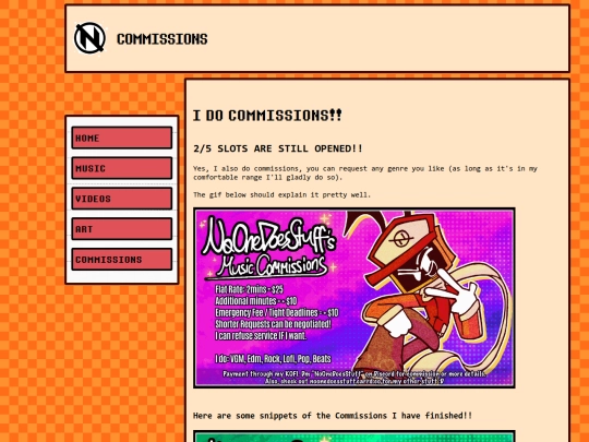 commissions screenshot