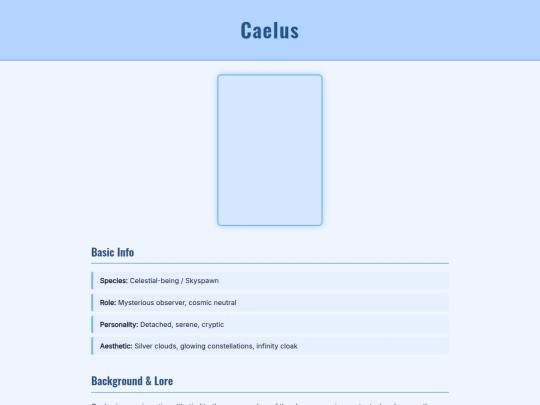 Angel/caelus screenshot