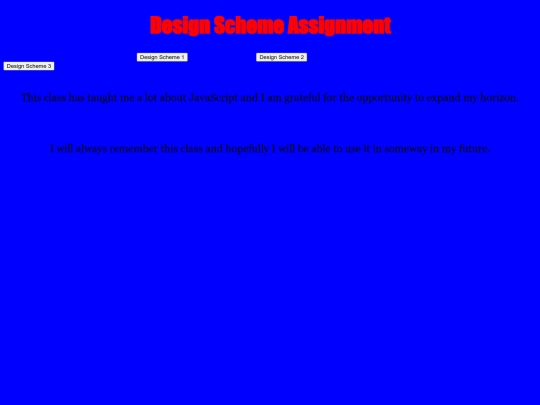 JavaScript/DesignSchemeAssignment/DesignSchemeAssignment screenshot