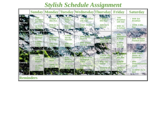 Stylish-Schedule-Assignment/StylishScheduleAssignment screenshot