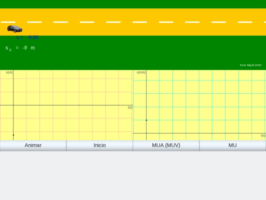 cinematica/MRUA screenshot