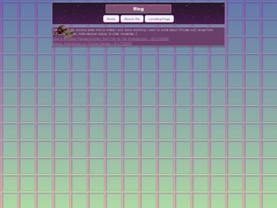 blog screenshot