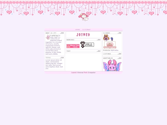 Webrings screenshot