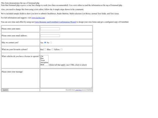 sampleform_ourp screenshot