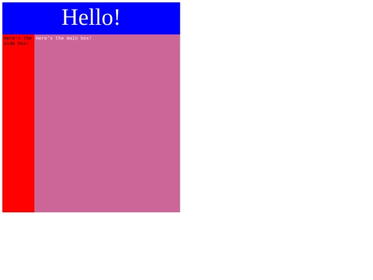 cssexample screenshot