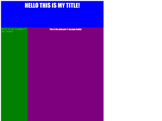 cssexample/testpage screenshot