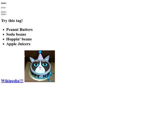 testpage screenshot
