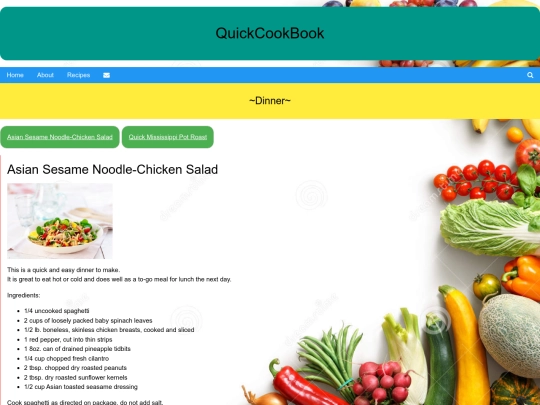 Dinner screenshot