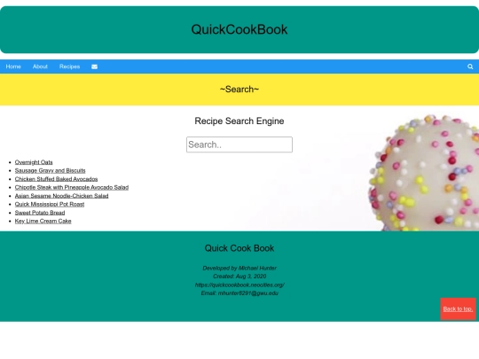 search screenshot
