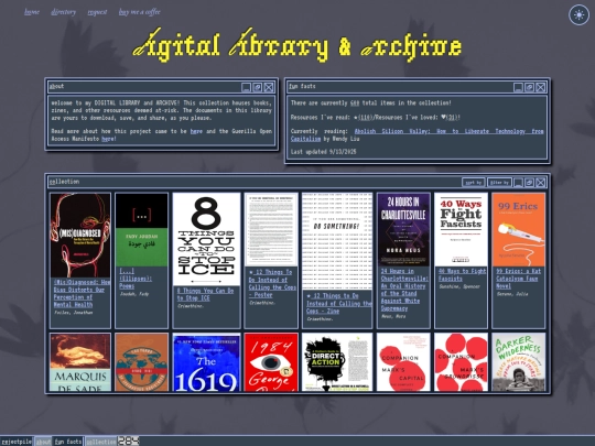 digital-library screenshot