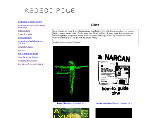 zines screenshot