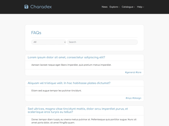 faq screenshot