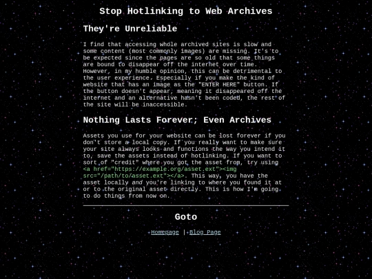 blog/entries/stop-hotlinking-archives screenshot