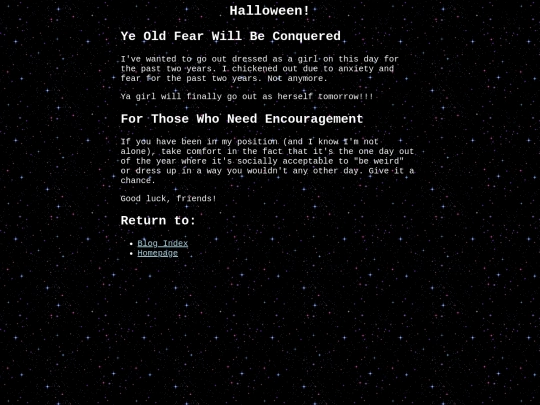 blog/halloween! screenshot