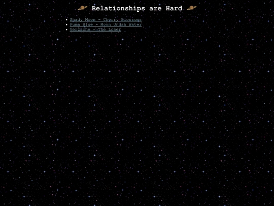 music/playlists/relationships-hard screenshot
