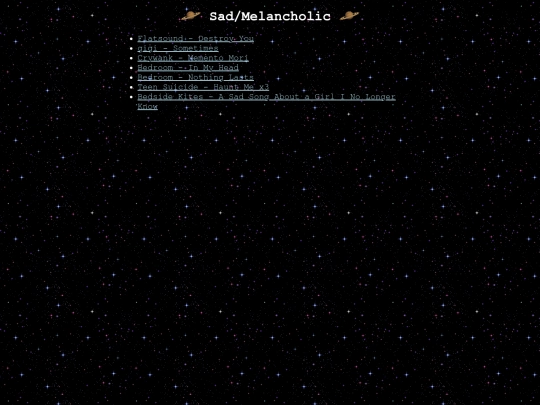 music/playlists/sad-melancholic screenshot