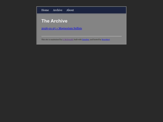 archive screenshot