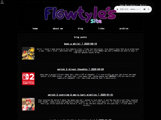 blog screenshot