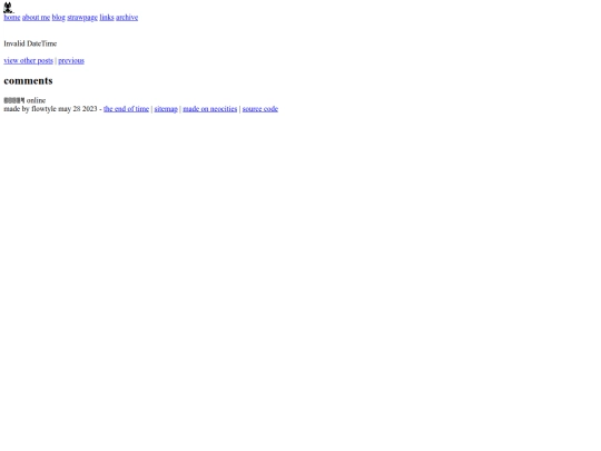posts/Been-A-While screenshot