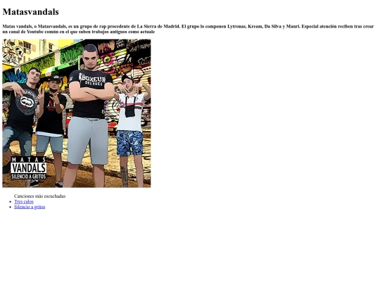 Rap/Hispano/matasvandals screenshot