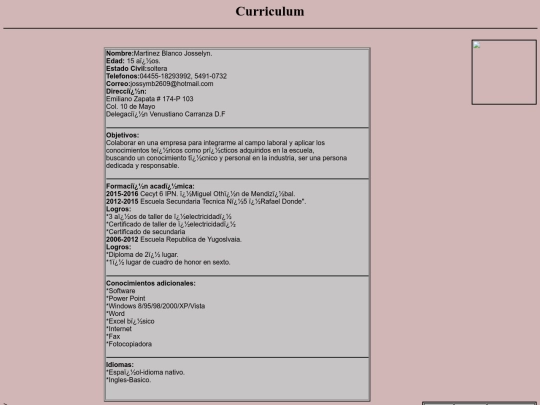 CURRICULUM screenshot