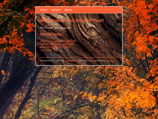 blog thingy screenshot