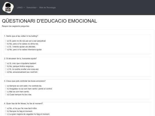 questionari screenshot
