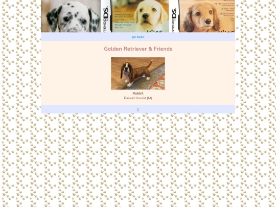 nintendogs/nintendogscats2011/physical-goldenretrieverandfriends screenshot