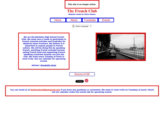 frenchclubAbout screenshot