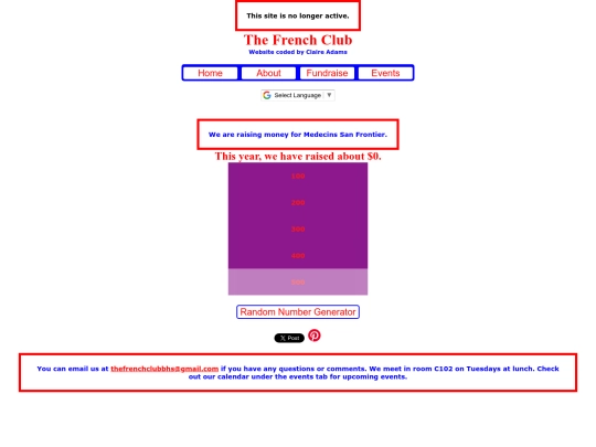 frenchclubFundraise screenshot