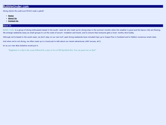 HTML Basics/about screenshot