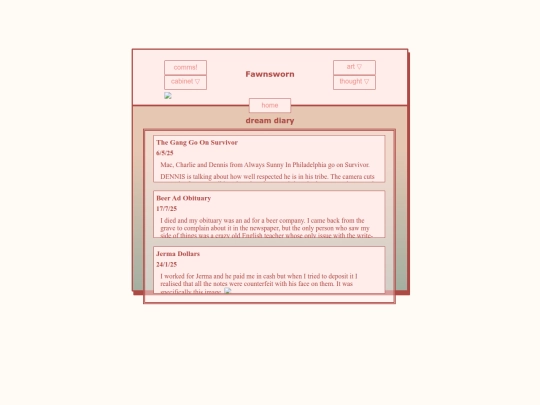 dream diary screenshot